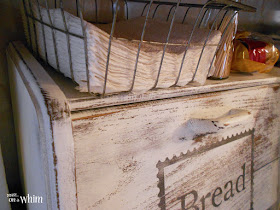 Distressed Vintage Style Bread Box | Denise on a Whim