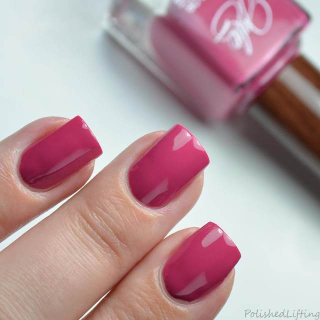 rose pink creme nail polish