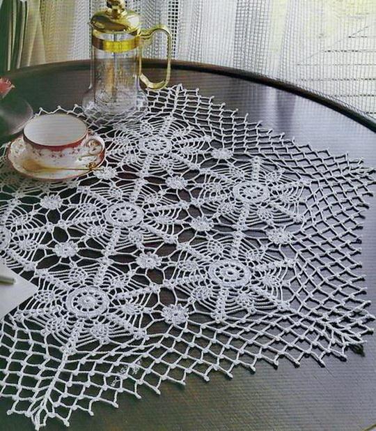 Lace doily crochet pattern No:5