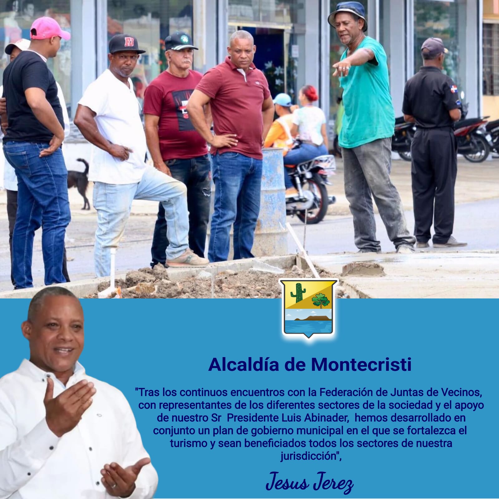 Alcalde Jesus Jerez desarrolla sin distracción gestión municipal.