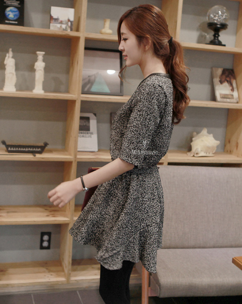 Blouson Tweed Dress