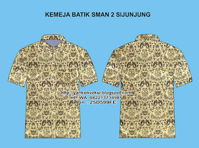 BAJU BATIK PENDEK LENGAN SMA