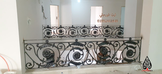 هندريل سلم من الالمونيوم المسبوك والحديد المشغول
