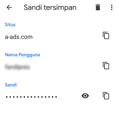 Melihat dan Menghapus Password Tersimpan di Chrome Android