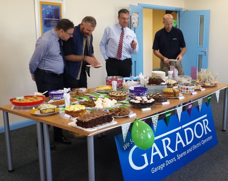 The team from Garador at their 2018 Macmillan Coffee Morning