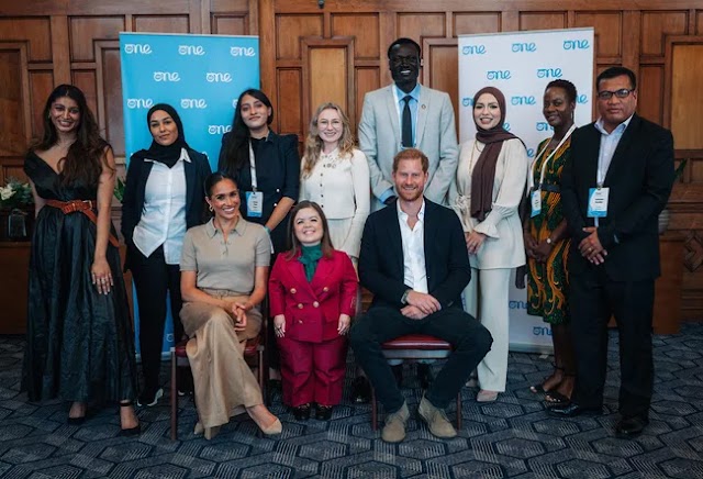 Meghan Markle and Prince Harry Share New Photos from Gender Equality Roundtable During U.K. Visit.
