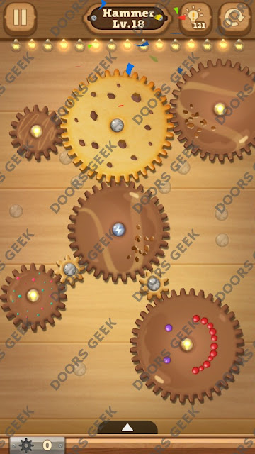 Fix it: Gear Puzzle [Hammer] Level 18 Solution, Cheats, Walkthrough for Android, iPhone, iPad and iPod