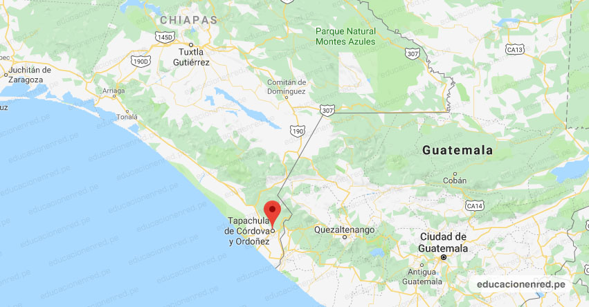 Temblor en México de Magnitud 4.2 (Hoy Sábado 22 Agosto 2020) Sismo - Epicentro - Tapachula de Córdova y Ordoñez - Chiapas - CHIS. - SSN - www.ssn.unam.mx