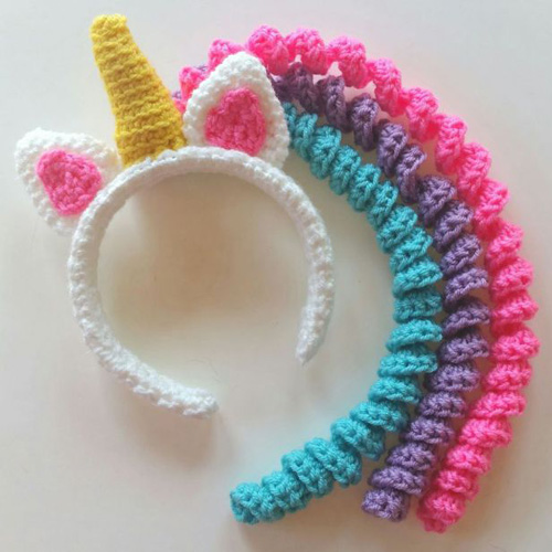 Unicorn Mane Headband - Free Pattern 