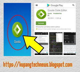 Cara menggunakan aplikasi qouda code editor ( ++Notepad ) android untuk edit tema blog