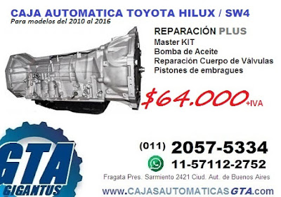 REPARACION Y VENTA DE CAJA AUTOMATICA TOYOTA HILUX SW4