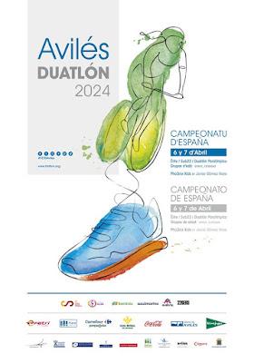 cartel, campeonato, España, Duatlón, Avilés, 2024