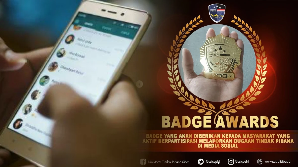 Polisi Akan Berikan Badge (Lencana) untuk Pelapor Dugaan Pidana di Medsos