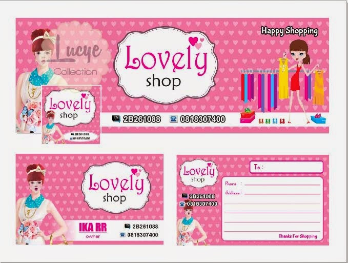  Desain  Cetak Keperluan Olshop Lucye Collect