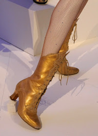 Anne Wheeler Greatest Showman gold boots