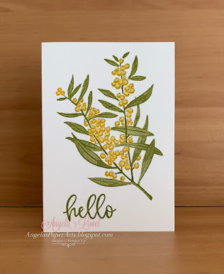 Angela's PaperArts: Stampin Up Brightest Beauty card made using the Stamparatus