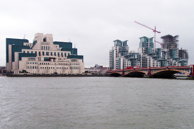 SIS Building, Vauxhall Bridge, St George Wharf riverside development, London