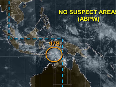 Bibit Badai Siklon Tropis 97S Muncul di Laut Arafura