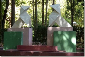 Las pajaritas de Ramón Acín - parque Miguel Servet - Huesca