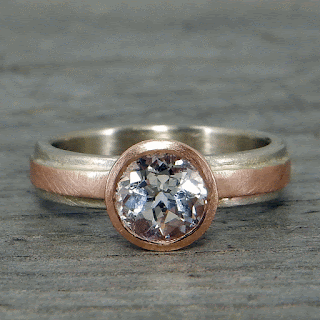 white sapphire engagement ring