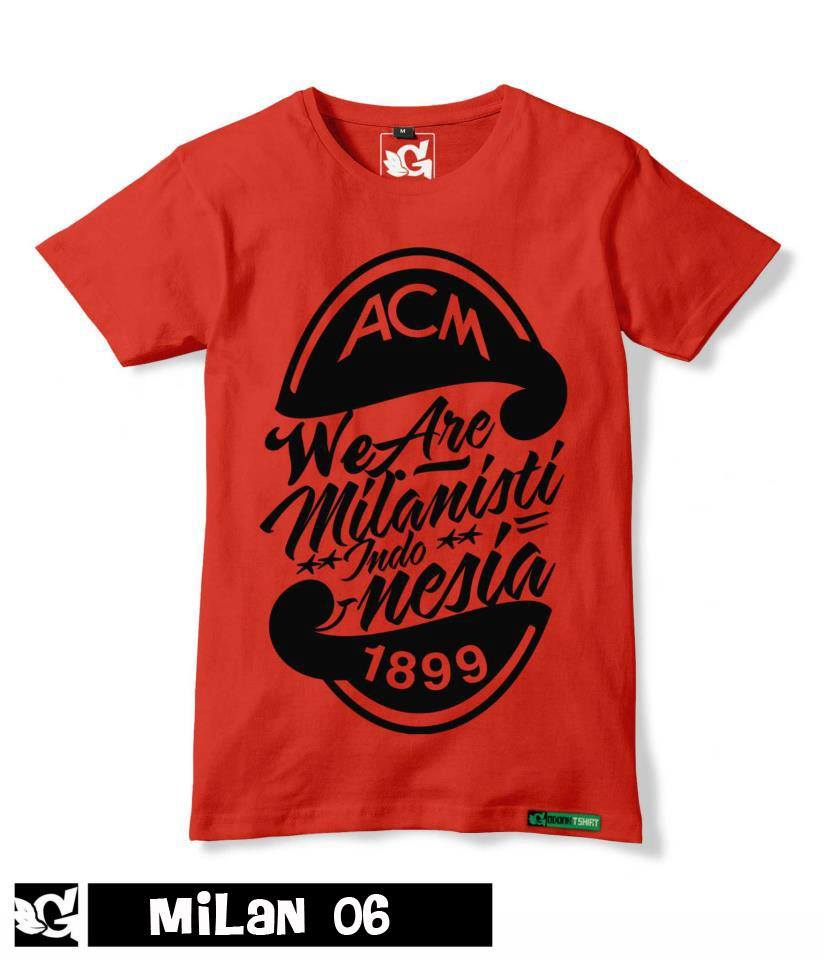 KAOS BOLA DISTRO AC MILAN Agen Pulsa Online Indonesia