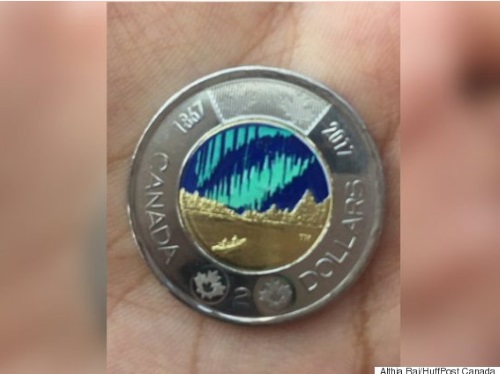 New Canadian Toonie Coin Glows in the Dark