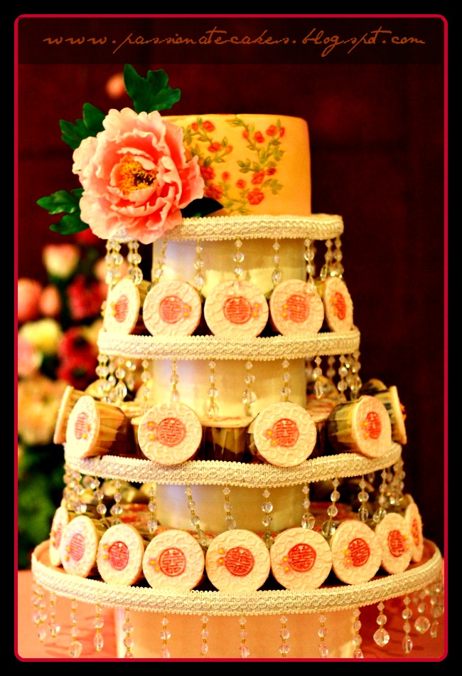 Shanghai Theme Wedding Cupcakes tower