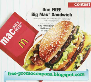 Free Printable Mcdonalds Coupons