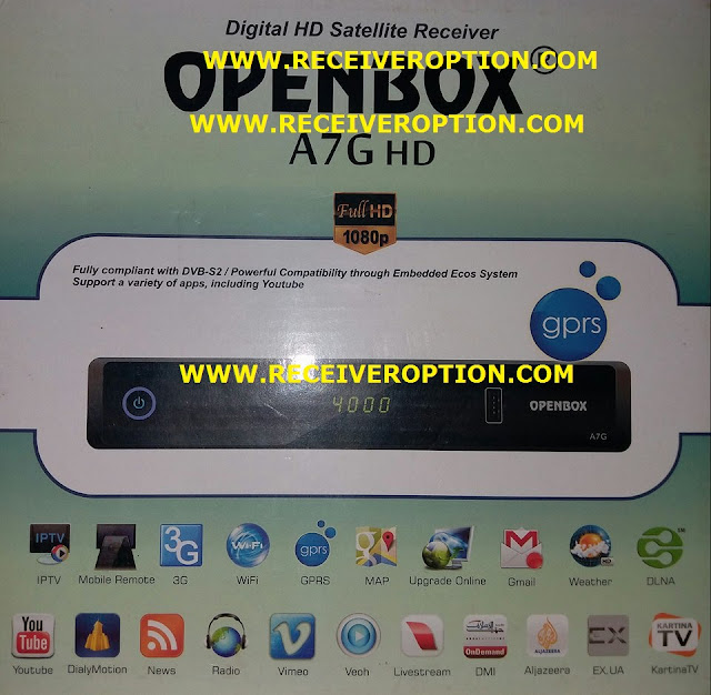 OPENBOX A7G HD RECEIVER BISS KEY OPTION