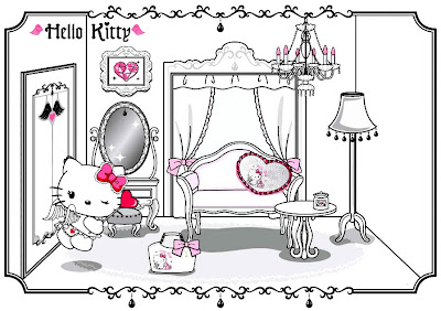 s loungeroom for you lot to impress in addition to colouring cloth inwards  HELLO KITTY'S HOUSE