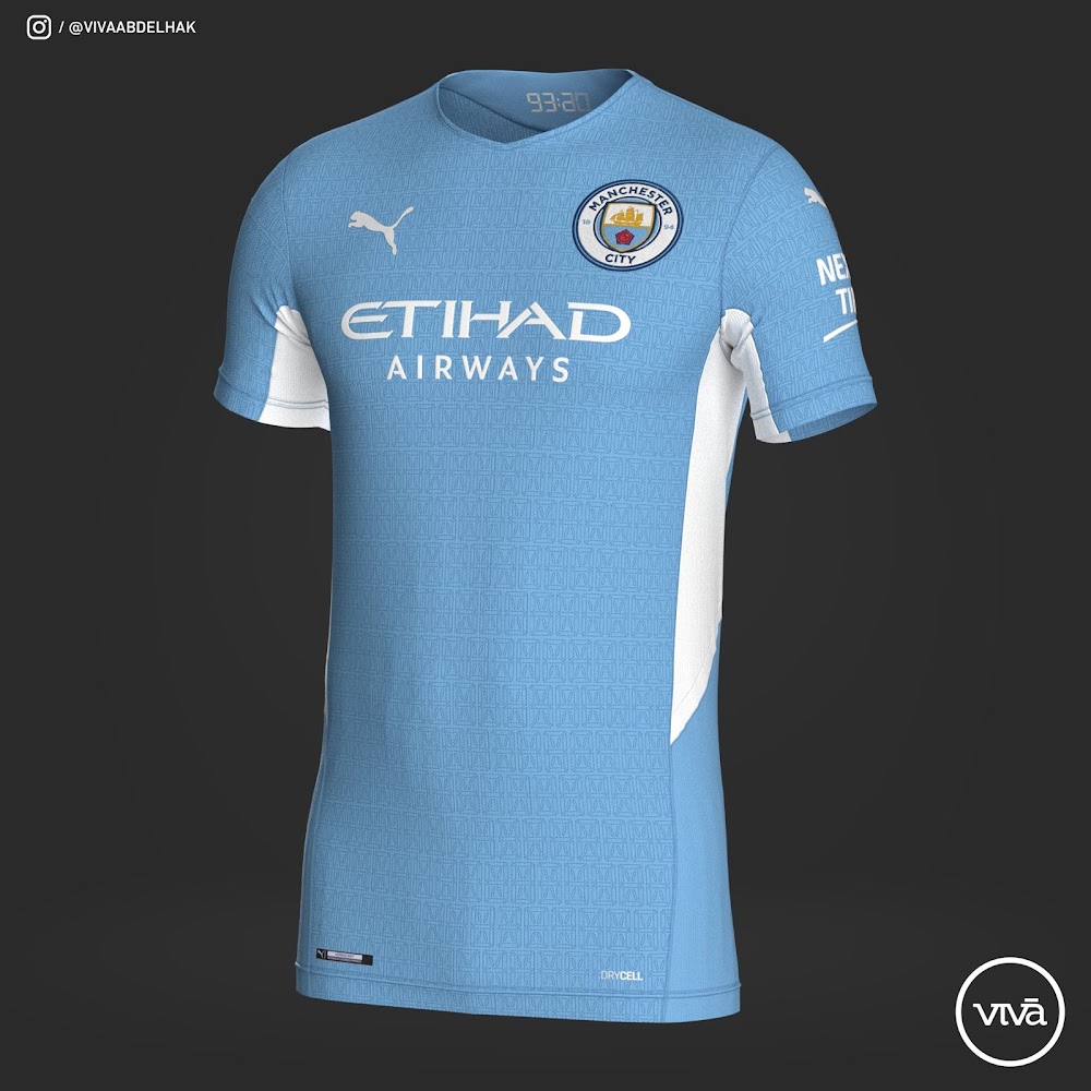Manchester City 21-22 Home Kit Leaked - Footy Headlines