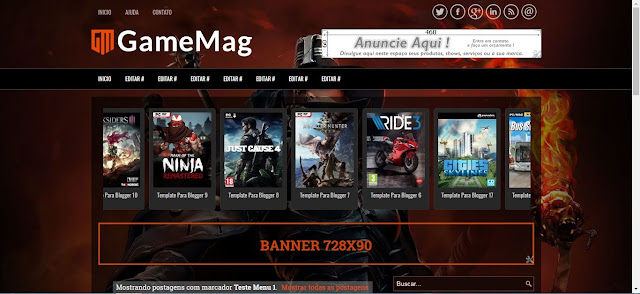  GameMag Templates Para Blogger