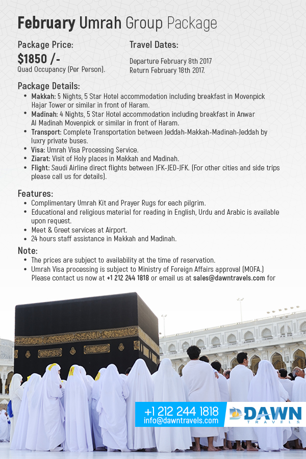  Group Umrah Package