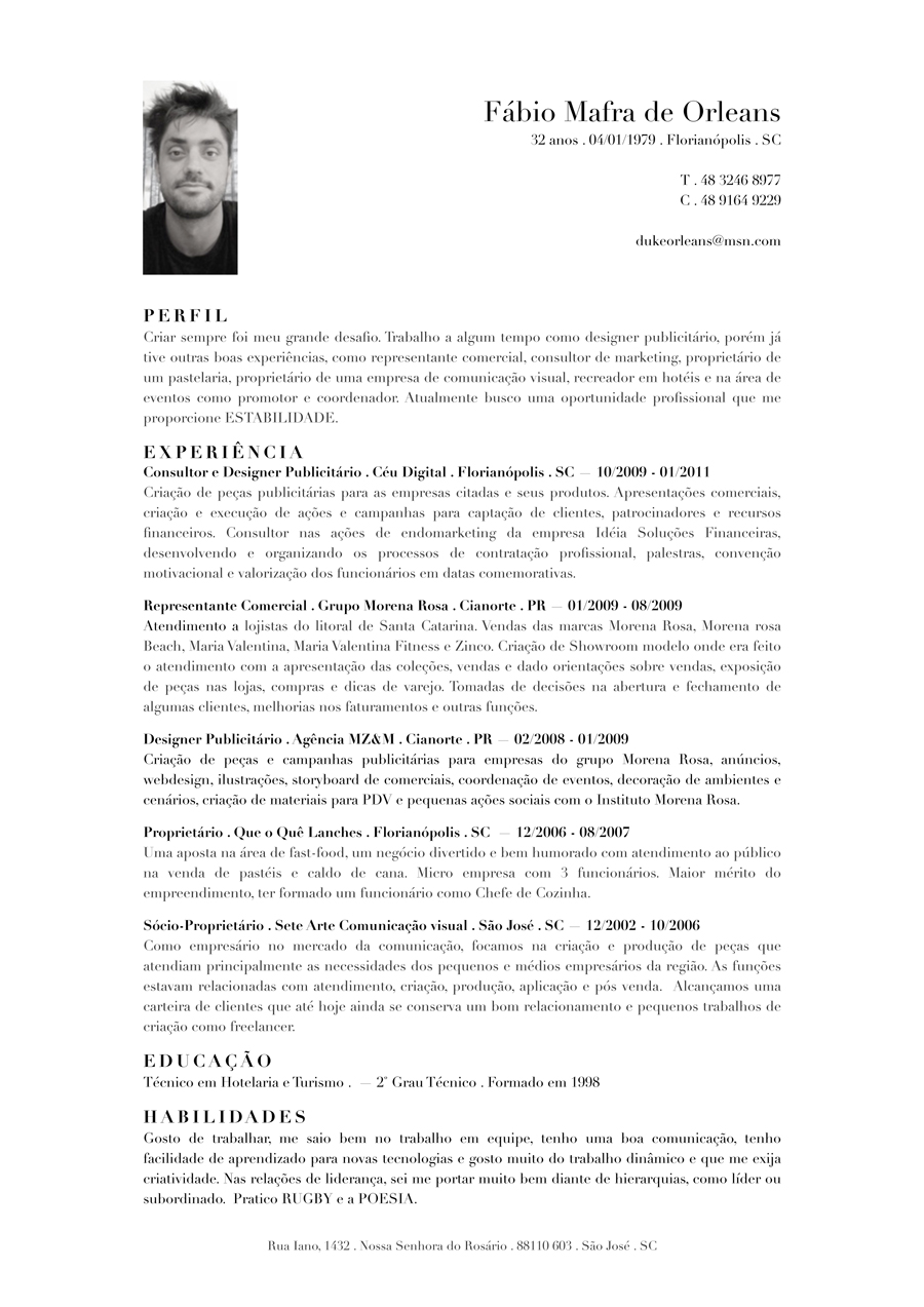 curriculum vitae