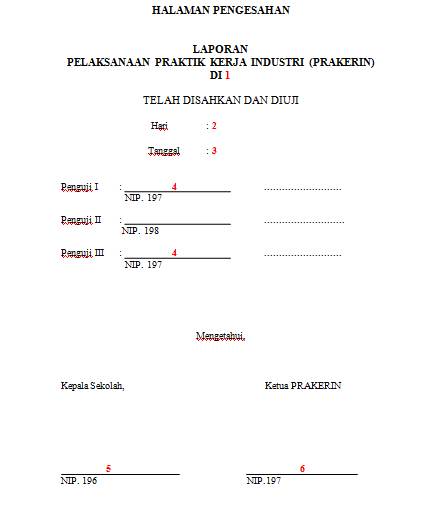 Cara Membuat Halaman Pengesahan Pada Laporan PKL