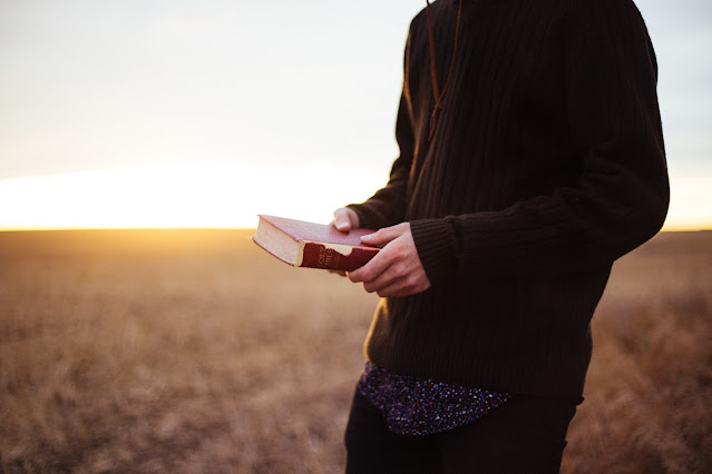 A christian with bible