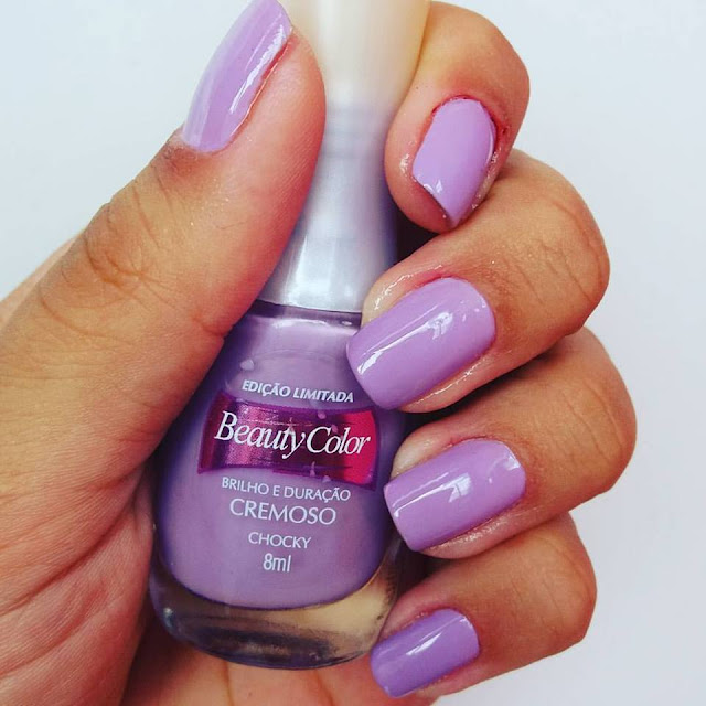 cor chocky esmalte lilas