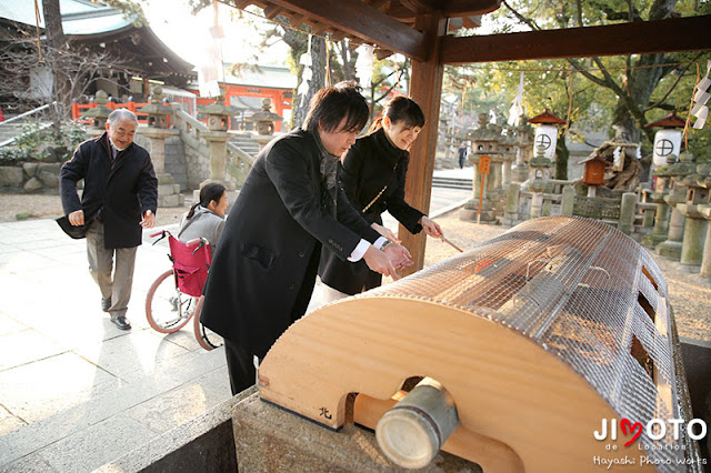 大阪の神社でお宮参り出張撮影