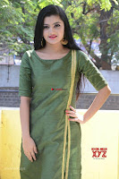 Akshitha cute beauty in Green Salwar at Satya Gang Movie Audio Success meet ~  Exclusive Galleries 012.jpg