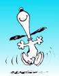 Snoopy has the purest 'happy' dance of them all!