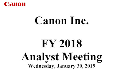 Canon Financial Results 2018