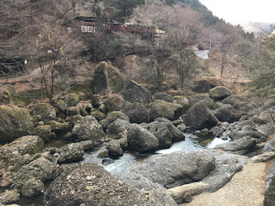 袋田の滝 吊り橋付近