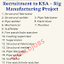 Recruitment to KSA - Rig Manufacturing Project