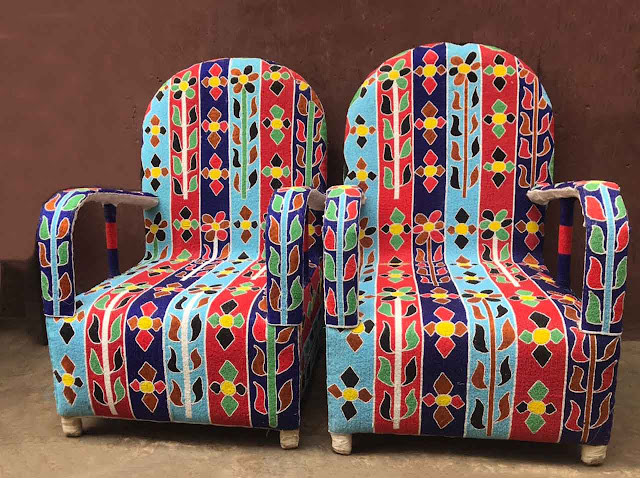 African Furniture & Decor │Hand Beaded