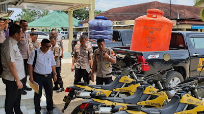 Tim Irwasum Mabes Polri dan Divisi Propam Polri Supervisi Karhutla di Polres Banyuasin