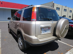 Dented quarter panel and bumper repaired by Almost Everything Auto Body
