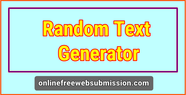 Random Text Generator