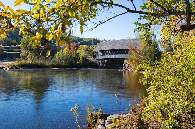 Ponte coperto sullo Squam river