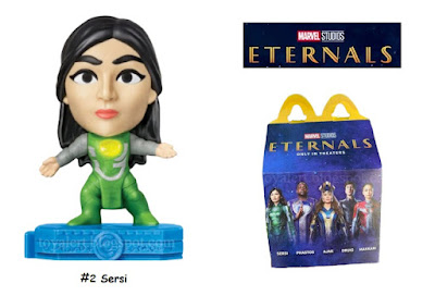 Sersi Happy Meal toy and happy meal box - Eternals McDonalds Toys 2021