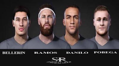 PES 2021 Faces Bellerin, Ramos, Pobega, Danilo by SR Facemaker